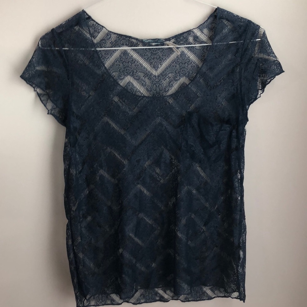 Lace Pocket Shirt - Urban Outfitters